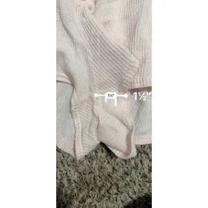 Pact Organic Cotton Waffle Knit Lounge Shorts Pink Medium Henley Dolphin Hem thumbnail 6
