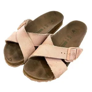 Birkenstock Womens Siena Cross Strap Veegan‎ Slide Sandals Light Pink Size 39 thumbnail 1