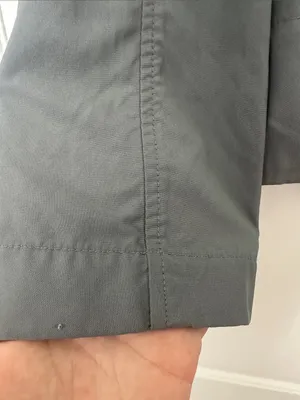 Everlane Cropped City Anorak Rain Coat Jacket Hooded in Blue-Gray Sz S thumbnail 10
