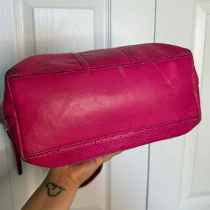 COACH Pink Signature Shoulder Bag Tote thumbnail 6