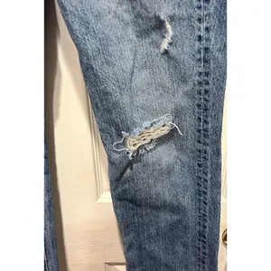 J.Crew Matchstick Jeans Womens 30 Blue Distressed Straight Leg Cotton RN77388 thumbnail 2