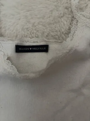 Brandy Melville White Tank Top Lace thumbnail 2