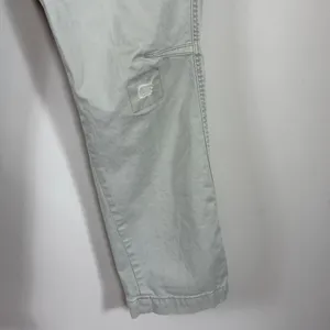 Pilcro Hyphen Patchwork Distressed Barrel‎ Chino Pants in Muted Khaki Sz 28 Tall thumbnail 4