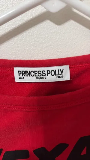 Red Princess Polly Baby Tee thumbnail 2