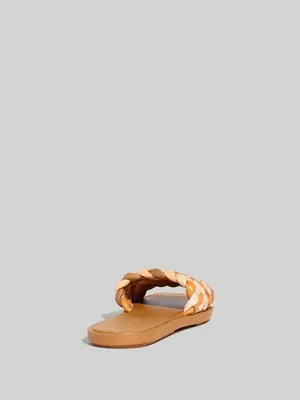 The Suzi Slide Sandal in Multi Woven Leather Size 9 thumbnail 4