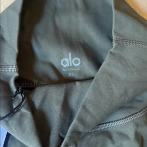 ALO Yoga SOFTSCULPT HIGH WAIST Olive Green Leggings thumbnail 3