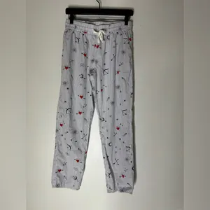 Topshop Long 2 Piece Collar Button Down Pajamas Set Hearts Size‎ 4 thumbnail 2
