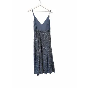 NWT ASOS Sequin Maxi Dress Blue Women’s Size 6 thumbnail 8