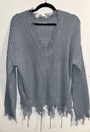 Love Tree Fringed Sweater thumbnail 2
