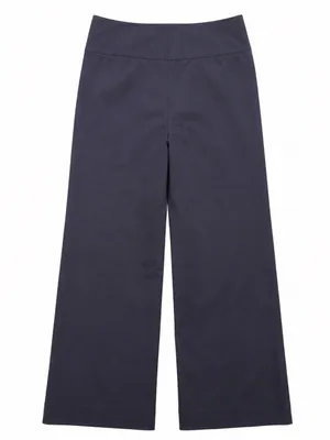 Ralph Lauren high waist Navy Sailor Pants Wide Leg Silk Cotton Blend Old Money 6 thumbnail 2