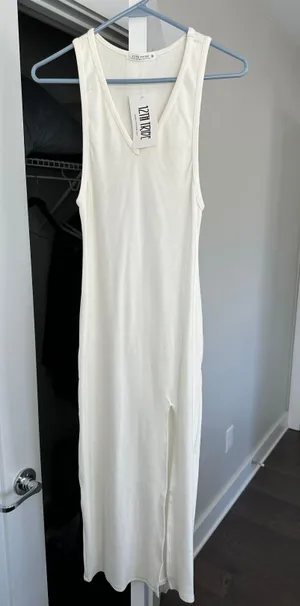 12th Tribe Capri White Midi Dress thumbnail 1