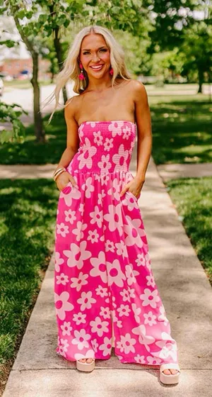 Impressions Jumpsuit Pink thumbnail 1