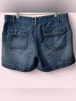 Y2K Old Navy Denim Shorts Dark Wash 10 thumbnail 2
