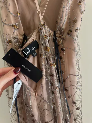 Lulus Rose Gold Sequin Maxi Dress thumbnail 4