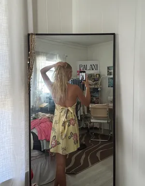 Handmade Short Vacation Halter Dress thumbnail 2