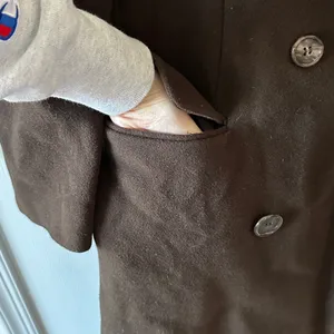 Chaps by Ralph Lauren Women’s Chocolate Brown Wool Overcoat, Size Medium thumbnail 14