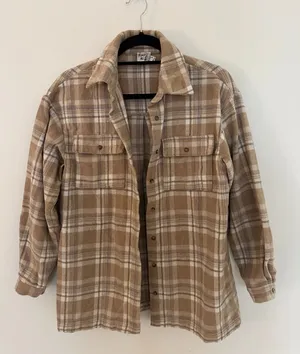 Princess Polly Tan Flannel thumbnail 1