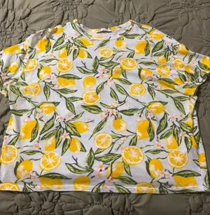 ZARA Cropped Lemon Yellow Tee thumbnail 1