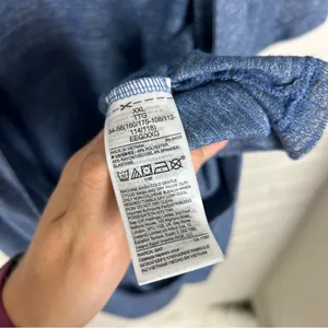 Gap Blue Stretch Knit Wrap Style Top Size XXL thumbnail 10