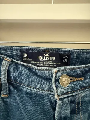Hollister Ultra High Rise Checkered 90s Straight Jeans 3R thumbnail 5