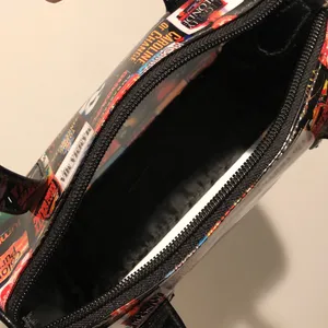 Novelty Black Musical Theatre Print Barrel Mini Bag thumbnail 7