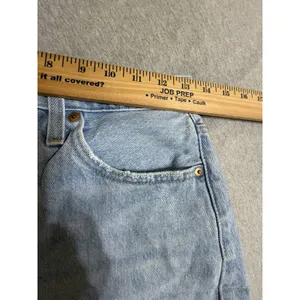 Levi's 501 Denim Shorts Womens 26 High Rise Button Fly Cut Off Light Wash #I10-1 thumbnail 8