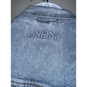 LNDN‎ Denim Landon Denim Cutout Waist Classic Denim Jacket NWT Size XXS thumbnail 7