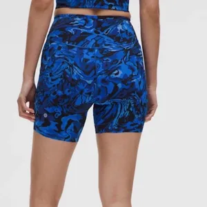 Lululemon | Women's Fast and Free Blue Flow Resplendence High Rise Shorts, 2 thumbnail 2