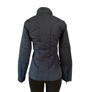 Fabletics Navy Blue Quilted Jacket Hooded Zip Front Athletic Coat Size S thumbnail 2