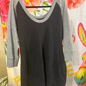 S354. Victoria's Secret black and grey sweatshirt dress Size XL thumbnail 4
