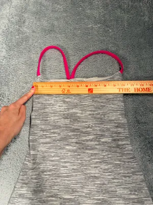Lululemon Heathered Gray Tank yop with Hot Pink Straps 2 thumbnail 7