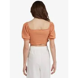 ROXY Flirty Walk Crop Top Size Small S Cinch Cord FEMININE SOFT GIRL ESTHETIC thumbnail 8