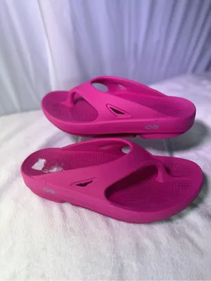 Women’s Hot Pink Comfort Flip Slide Sandals thumbnail 3