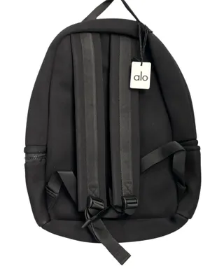 Alo Yoga Stow Backpack Black /Silver Neoprene Detachable Pouch NWT thumbnail 2