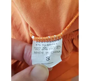 Dokotoo Orange Ruffle Cami Adjustable Strap Women Size S Tank Top Fli… thumbnail 7