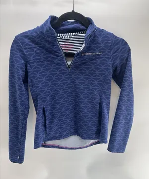 Girls M 10-12 VINEYARD VINES PRINTED SANKATY SHEP SHIRT Blue Heavy‎ thumbnail 1