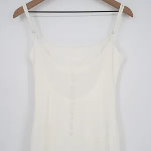 Lulus Blessed Romance Maxi Dress Womens M White Sleeveless Button Back Mermaid thumbnail 7