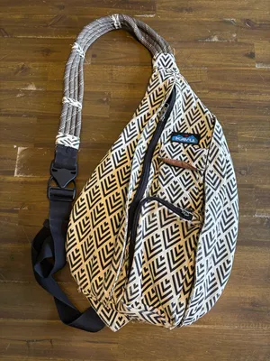 Kavu Canvas Sling Crossbody Active Bag Printed Outdoor Hike Rope Print Aztec thumbnail 1