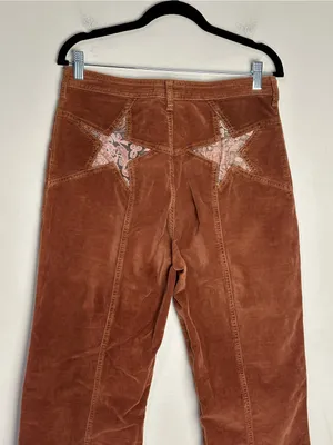 Free People Firecracker Star Pocket Flared Corduroy Pants Sz 30 thumbnail 8