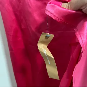 NEW NWT Reformation Marguerite 100% Silk Midi Dress In Flambe Bright Pink thumbnail 15
