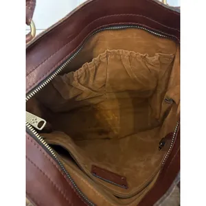Patricia Nash Tooled Leather Fringe Tote Bag Purse Brown Floral‎ Western thumbnail 5