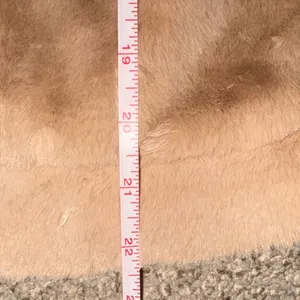 Allie Rose Tan Faux Fur Jacket thumbnail 10