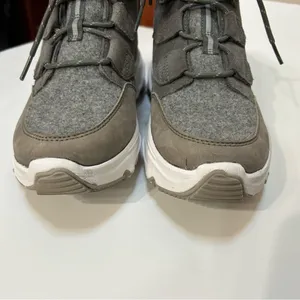 Sorel Kinetic Breakthru Caribou Suede Boot in Quarry and Sea Salt thumbnail 3