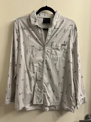 Figs Night Shift Pajama Top Size Medium thumbnail 3
