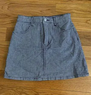 John Galt Gingham Mini Skirt thumbnail 1