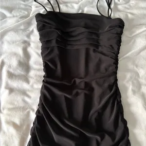 Garage Black dress Cocktail Homecoming Ruched Mini Dress thumbnail 2