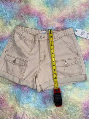 Cute khaki denim shorts Tan Size 10 thumbnail 6