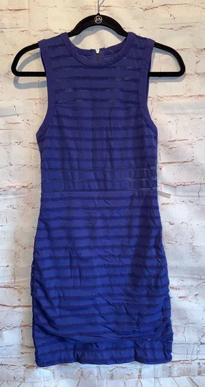 UO silence noise Sleeveless Purple Mini Dress bodycon Textured mesh Small thumbnail 1