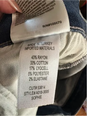 AGOLDE Sophie Mid Rise Ankle Skinny Jeans Dark Wash Frayed Raw Hem Size 31 thumbnail 5