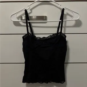 Lioness Black Lace Trim Tank Top thumbnail 2